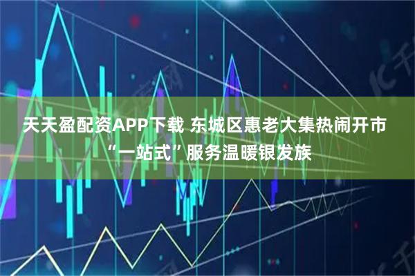 天天盈配资APP下载 东城区惠老大集热闹开市 “一站式”服务温暖银发族